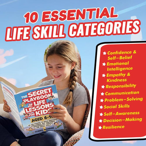 The Secret Playbook of Life Lessons for Kids Ages 6-10 | 50 Fun Social & Emotional Learning Stories