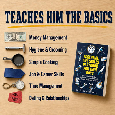 Essential Life Skills Playbook for Teen Boys – The Ultimate Guide to Becoming a Confident, Independent Young Man